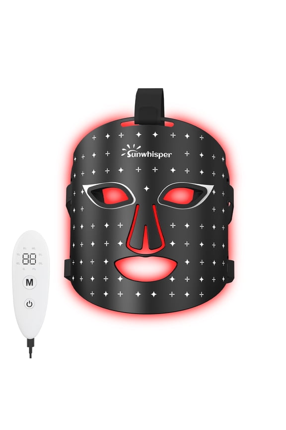 Red Light Therapy Mask, 7 Colors Light Therapy Mask for Face With Near-Infrared Light for Acne, and Skin Rejuvenation, 280 LED Beams Light Therapy Mask for Face, Portable for Home/Travel Use