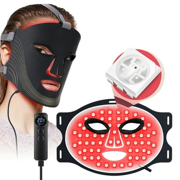 Red Light Therapy Mask for Face, 7 Colors LED Face Mask Light Therapy, 3 Mode Facial Care Mask and Optical Cosmetic Mask, Diminish Spots, Remove Wrinkles, Portable for Home and Travel Use