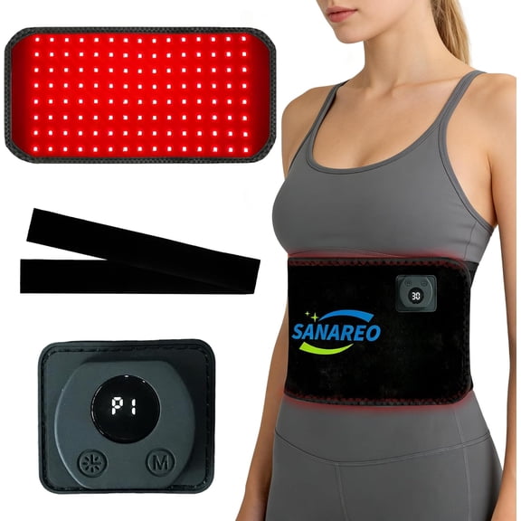 Red Light Therapy Mat for Body, Portable 3 in 1 LED Bead Infrared Light Therapy Heating Belt for Back Shoulder Knee with Timing Function 660nm & 850nm Infrared Light Device for Home Office Use
