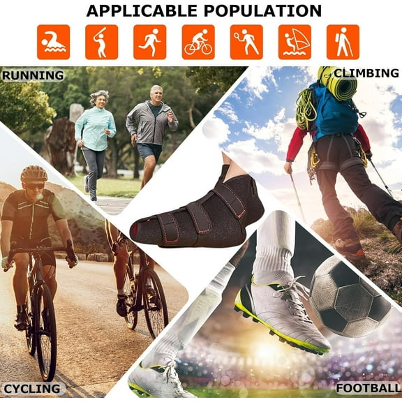 Red Light Therapy Shoe for Ankle and Foot, 1 Pack LED Near Infrared Therapy Boot for Foot Neuropathy, 660nm & 850nm Light Therapy Wrap for Plantar Fasciitis and Achilles Tendonitis