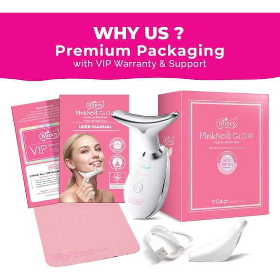 Red Light Therapy for Face - Face Lift Neck Massager, Microcurrent Device, Dog House