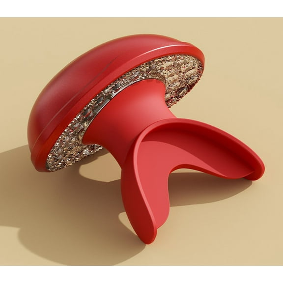 Red Light Therapy for Face, LED Face Treatment, Portable Type-C Charger, Silica Pad Included, Travel-Friendly Design (Red)