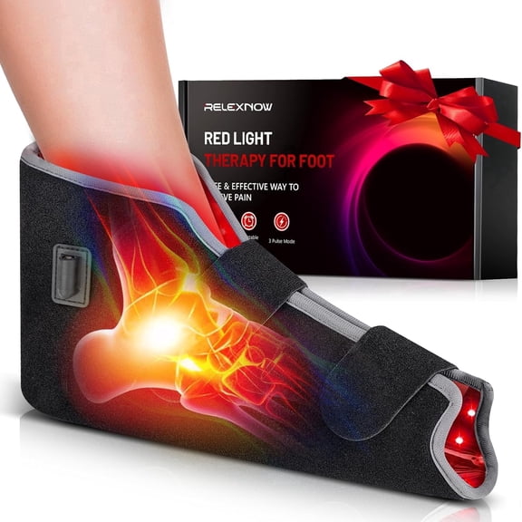 Red Light Therapy Foot Ankle Wrap 102 LEDs Near Infrared FSA/HSA Eligible with Timer