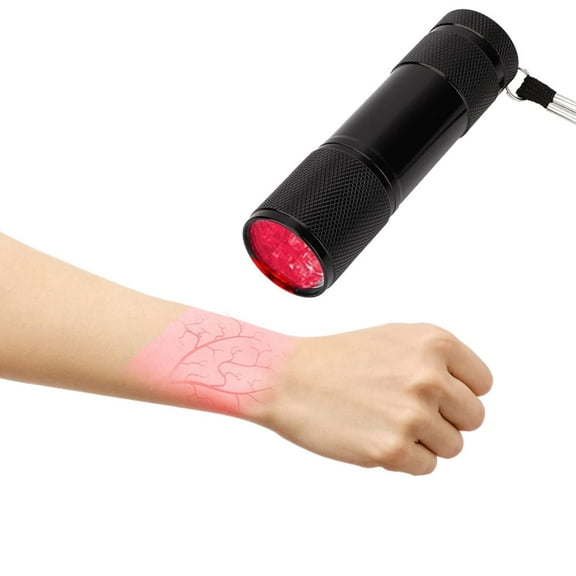 Red Light Vein Finder Viewer Handhold Vein Illumination Detector LED Flashlight Handy Efficiency Vein Locator On Various Skin(Not Battery Include)