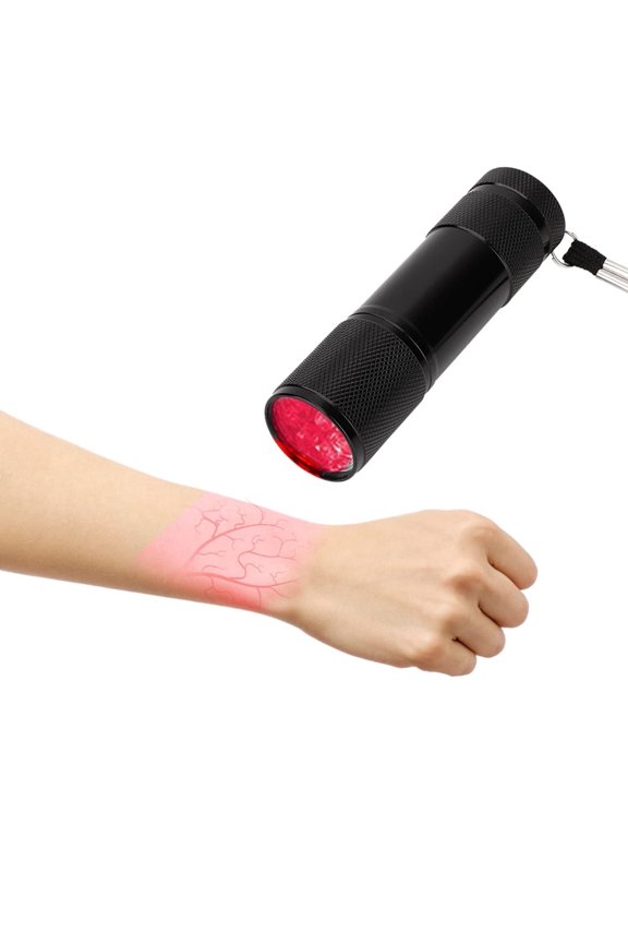 Red Light Vein Finder Viewer Handhold Vein Illumination Detector LED Flashlight Handy Efficiency Vein Locator On Various Skin(Not Battery Include)