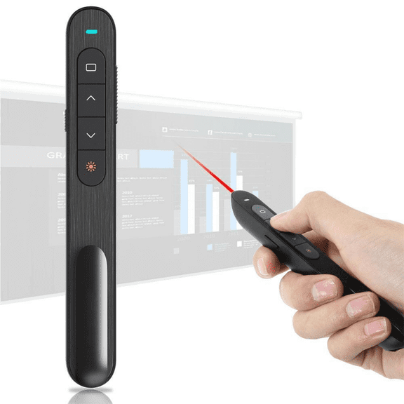 Red Light Wireless Presenter PPT Presentation page turning pen 2.4G RF Volume Remote Control USB PowerPoint Clicker Pointer Mous