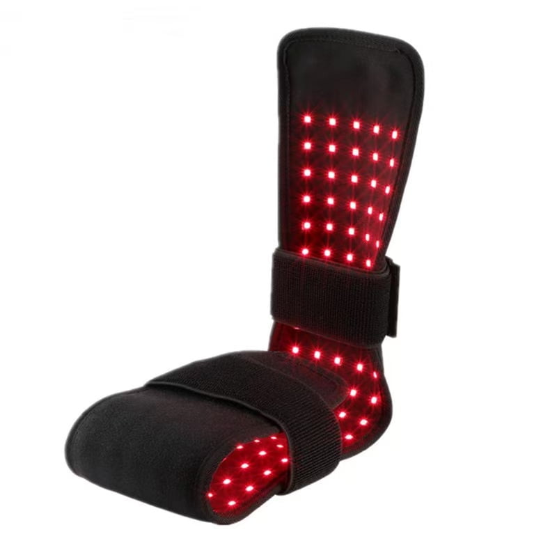 Red Light for Foot & Body, 640nm&660nm&880nm Infrared Light Belt for Foot and Ankle, Light Wavelength&Temp Adjust, 3 Pulse Mode, 10/20/30min Timer