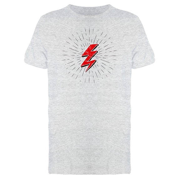 Red Lightning Bolt Tee Men's -Image by Shutterstock