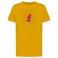 thumbnail image 1 of Red Lightning Bolt T-Shirt Men -Image by Shutterstock, Male XX-Large, 1 of 2