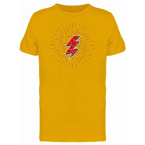 Red Lightning Bolt Tee Men's -Image by Shutterstock