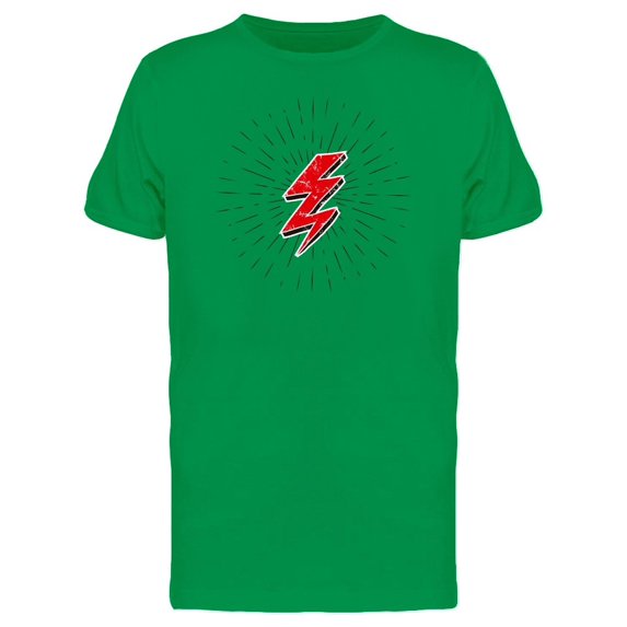Red Lightning Bolt Tee Men's -Image by Shutterstock