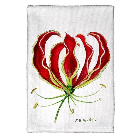 Red Lily Kitchen Towel