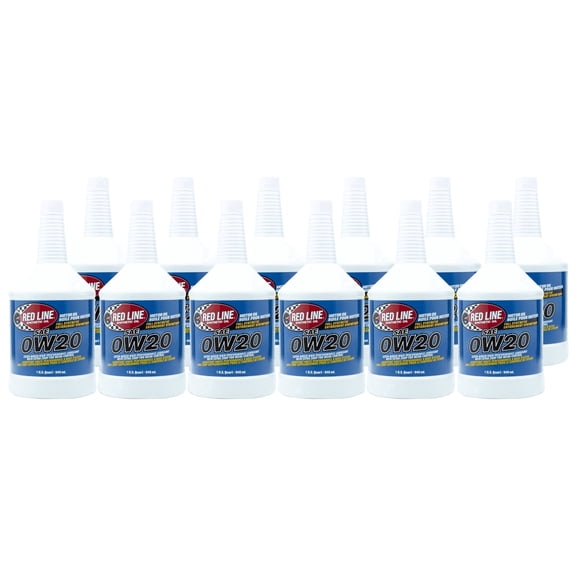 Red Line 11804 SAE 0W20 Fully Synthetic Motor Oil - 1 Quart (12 Pack)