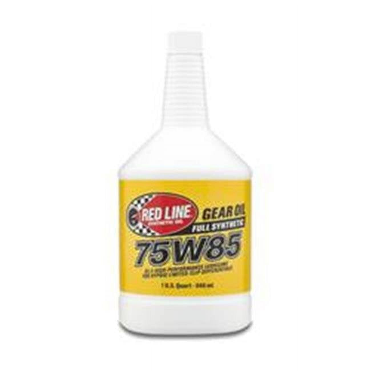 Red Line 1 qt. 75W-85 Synthetic GL-5 Gear Oil, High Viscosity & Shear ...