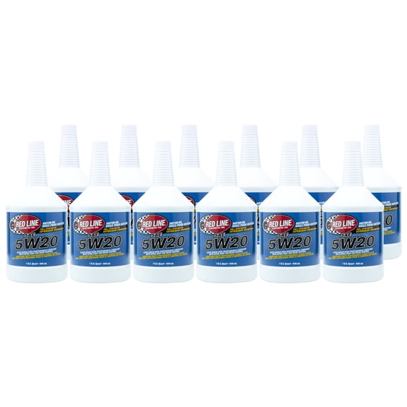 Red Line 15204 SAE 5W20 Fully Synthetic Motor Oil - 1 Quart (12 Pack)