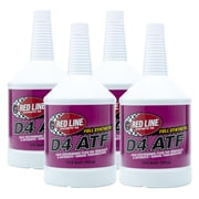 Red Line 30504 D4 Synthetic Automatic Transmission Fluid ATF - 1 Quart 4 Pack