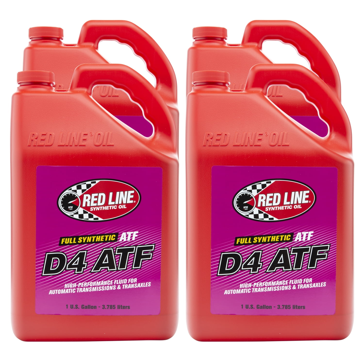 Red Line 30525 D4 Automatic Transmission Fluids Case of 4 Gallons
