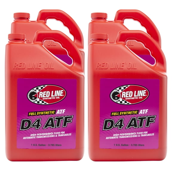 Red Line 30525 D4 Automatic Transmission Fluids Case of 4 Gallons