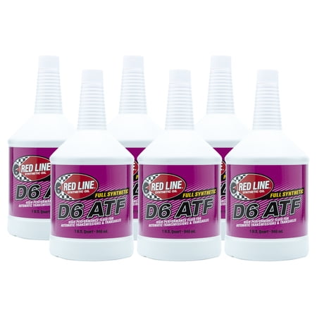 Red Line 30704 Full Synthetic D6 Automatic Transmission Fluid (ATF) - 6 Quarts