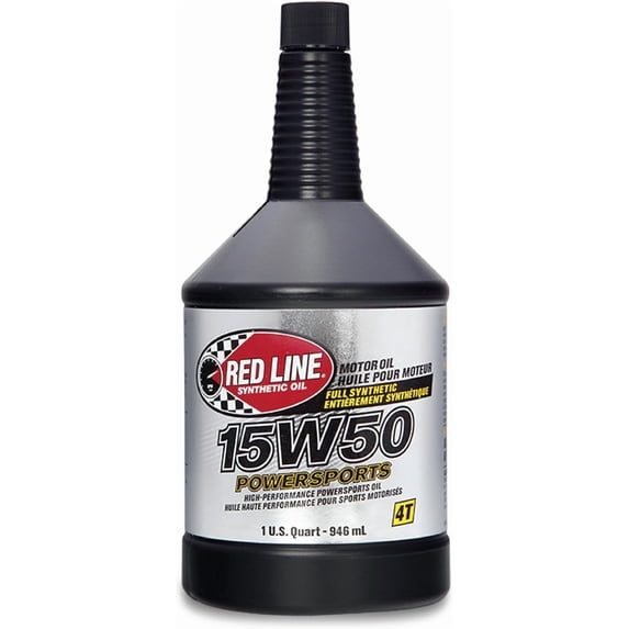 Red Line 42104 15W50 Synthetic Powersports Motor Oil - 1 Quart