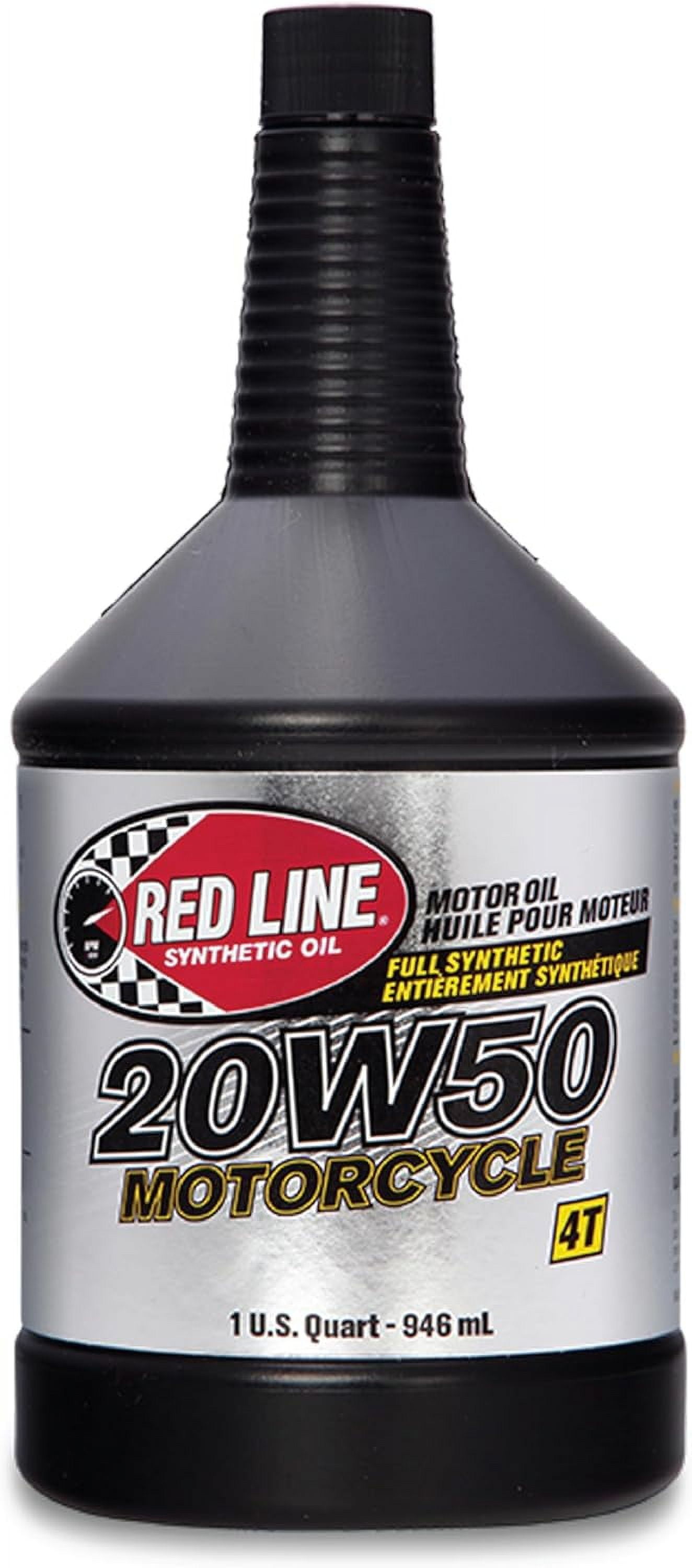 Red Line 42504 20W50 Motorcycle Oil Synthetic - Quart (12 Pack) -  Walmart.com