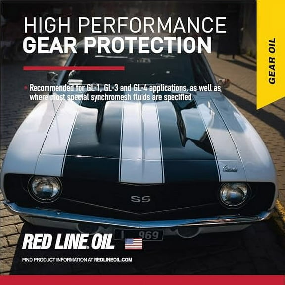 Red Line 50304 MT-90 75W-90 GL-4 Manual Transmission and Transaxle Lubricant (MTL) - 1 Quart (4 Pack)