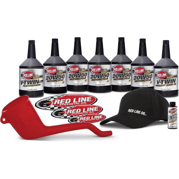 Red Line (90226) 20W50 Powersport Motor Oil V-Twin - 1 Powerpack Kit
