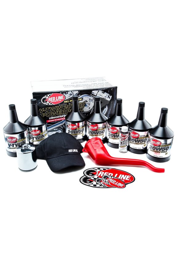 Red Line 90226 Big Twin 20w50 Power Pack Oil Package with K&N High Performance Oil Filter KN-171C