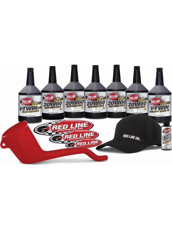 Red Line 90231 20W60HD Powersport Motor Oil V-Twin - 1 Powerpack Kit