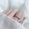 thumbnail image 1 of Geometric Couple Ring Set Matching Rings For Lovers, 1 of 6