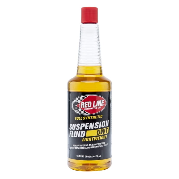 Red Line 91122 Lightweight 5WT Synthetic Suspension Fluid (Yellow) - 16 Ounce