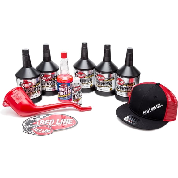 Red Line 90220 10W50 Powersport Motor Oil UTV/ATV - 1 Powerpack Kit
