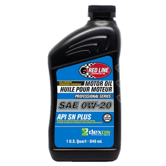 Red Line Oil 12804 Professional Series Full Synthetic Dexos Approved Motor Oil 0W-20