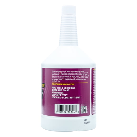 Red Line 30304 Synthetic Racing Type F Automatic Transmission Fluid (ATF) - 1 Quart