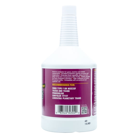 Red Line 30304 Synthetic Racing Type F Automatic Transmission Fluid (ATF) - 1 Quart
