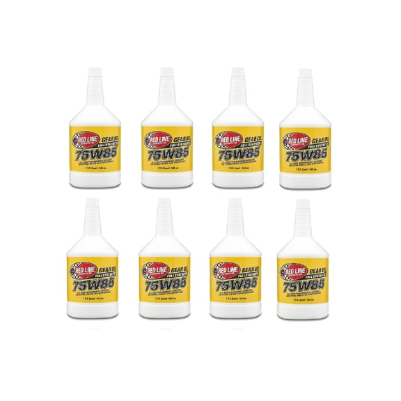 Red Line 50104 75W85 GL-5 Full Synthetic Gear Oil for Hypoid Limited Slip Differentials - 1 Quart (12 Pack)