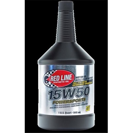 Red Line Powersports Full Synthetic Motor Oil 15W-50, 1 qt