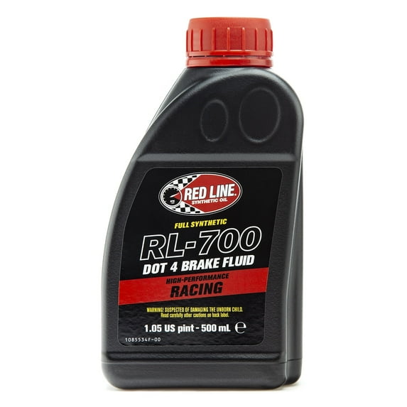 Red Line RL-700 High Performance Racing DOT 4 Brake Fluid (90405) 16 Ounce, 1 Pack
