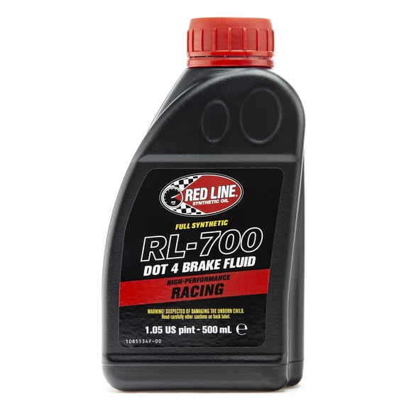 Red Line 90405 RL-700 High Performance Racing DOT 4 Brake Fluid - 16 Ounce