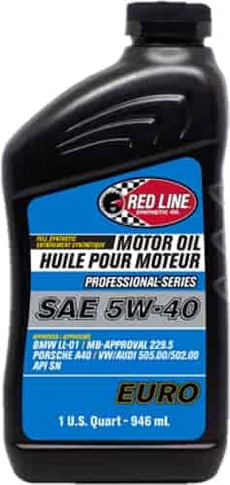 Red Line Synthetic Oil Professional Series Full Synthetic Motor Oil 5W-40, 1 qt
