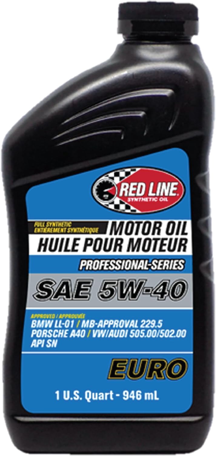 Red Line 12904 Professional Series 5W40 Euro Motor Oil - 1 Quart ...