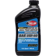 Red Line 12904 Professional Series 5W40 Euro Motor Oil - 1 Quart