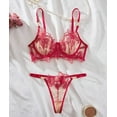 thumbnail image 1 of Red Lingerie Set Embroidered, 1 of 5
