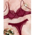 thumbnail image 1 of Red Lingerie Silk Set, 1 of 5