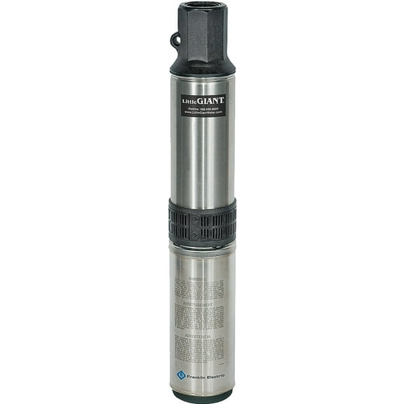 Red Lion RL12G05-3W2V Well Pump, 6 A, 230 V, 0.5 hp, 1-1/4 in Connection, 231 ft Max Head, 12 gpm, Stainless Steel