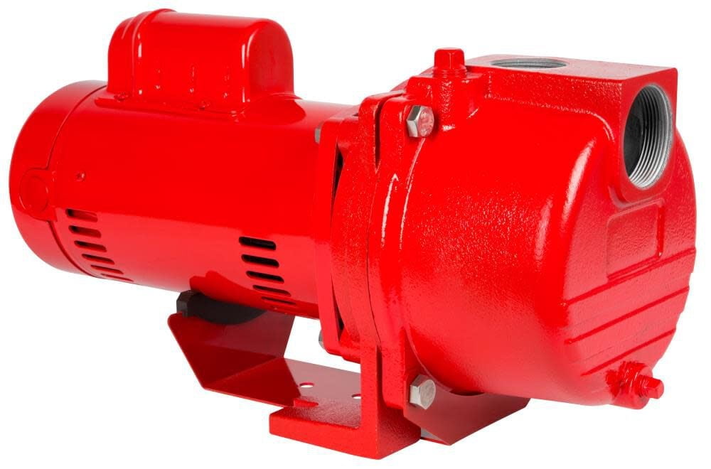 Red Lion 97101001 RL-SPRK100 115/230 Volt, 1 HP 63 GPM Cast Iron Sprinkler/Irrigation Pump with Thermoplastic Impeller