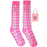 Red Lion Breast Cancer Awareness Big Girls Knee Socks 6-8.5 & Tote