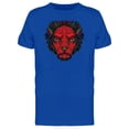 thumbnail image 1 of Red Lion Head T-Shirt Men -Image by Shutterstock, Male 4X-Large, 1 of 2