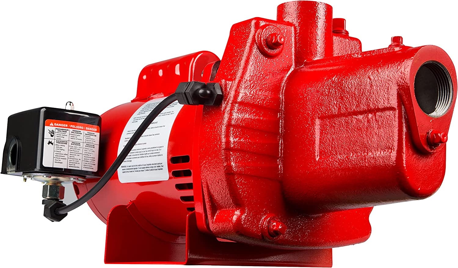Red Lion RJS50PREM .5HP Cast Iron Thermoplastic Shallow Well Jet Pump