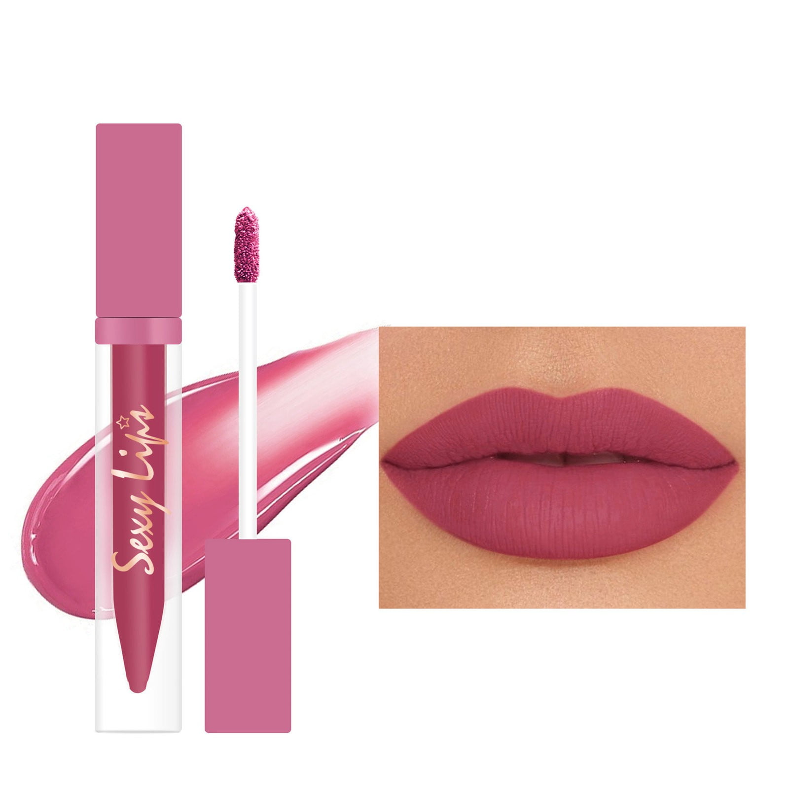 Red Lip Gloss Women's Red Lipstick Bohemian Lipstick Mattes Non Staying ...